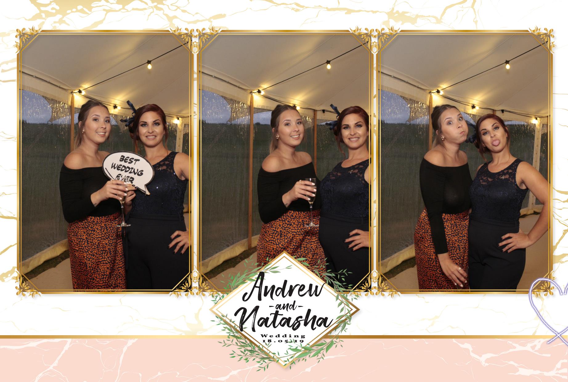 Andrew & Natasha's Wedding  | View more photos from the event at gallery.myphotoboothexperience.co.uk/u/MyPhotoBoothExperienceLtd/Andrew-Natashas-Wedding